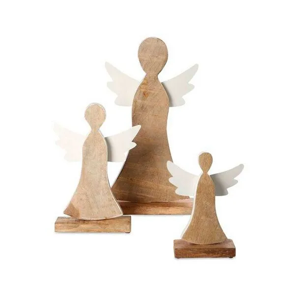 Mitienda Shop Mitienda Shop Engel Holz Weihnachtsdeko 21cm – Produktbild 1 von 3