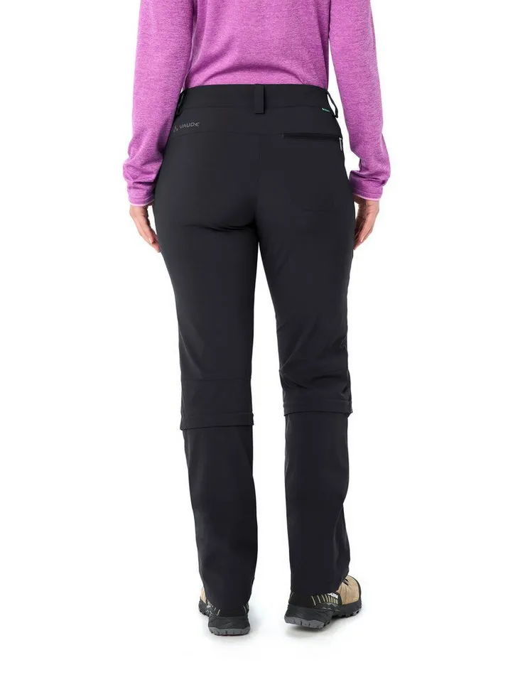 Vaude Vaude Funktionshose Women's Farley Stretch ZO Capri Pants (1-tlg) schnellstrocknende und strapazierfähige Outdoor-Hose, Schwarz, – Produktbild 2 von 3