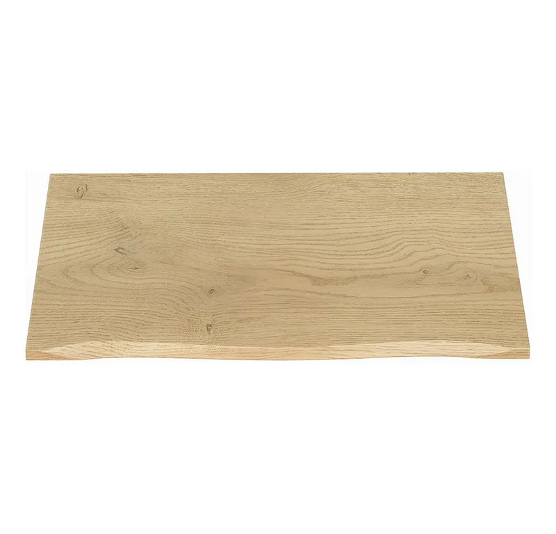Lomadox Waschtischplatte DURANGO-56, 80 cm breit in Eiche mit Baumkante, Braun, – Produktbild 2 von 4