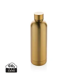 XD Collection Impact Vakuumflasche aus RCS recyceltem Stainless-Steel, gold, Gold, – Produktbild 1 von 1