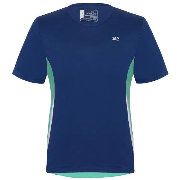 TAO Sportswear TAO Sportswear Herren Laufshirt SAVO mit Reflektoren, Blau, – Produktbild 1 von 2