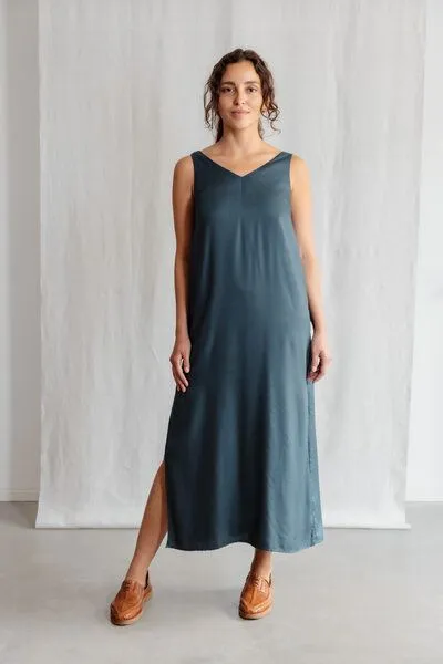 Jyoti - Fair Works Jyoti - Fair Works Modal Kleid Arohi, Waldgrün, – Produktbild 2 von 3