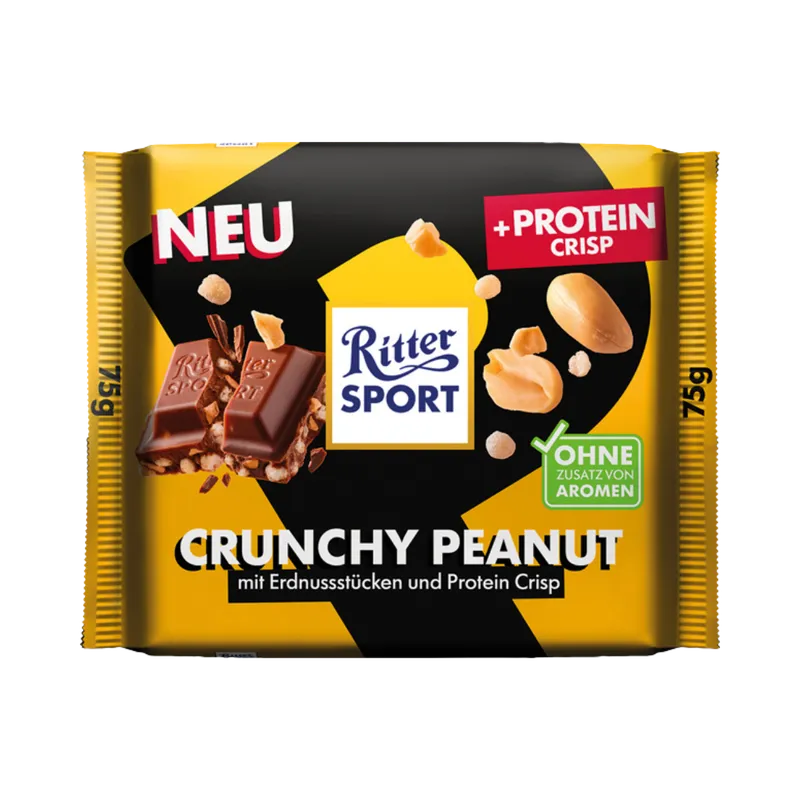 Ritter Sport Ritter Sport Protein Crisp Crunchy Peanut, 75g – Produktbild 1 von 1