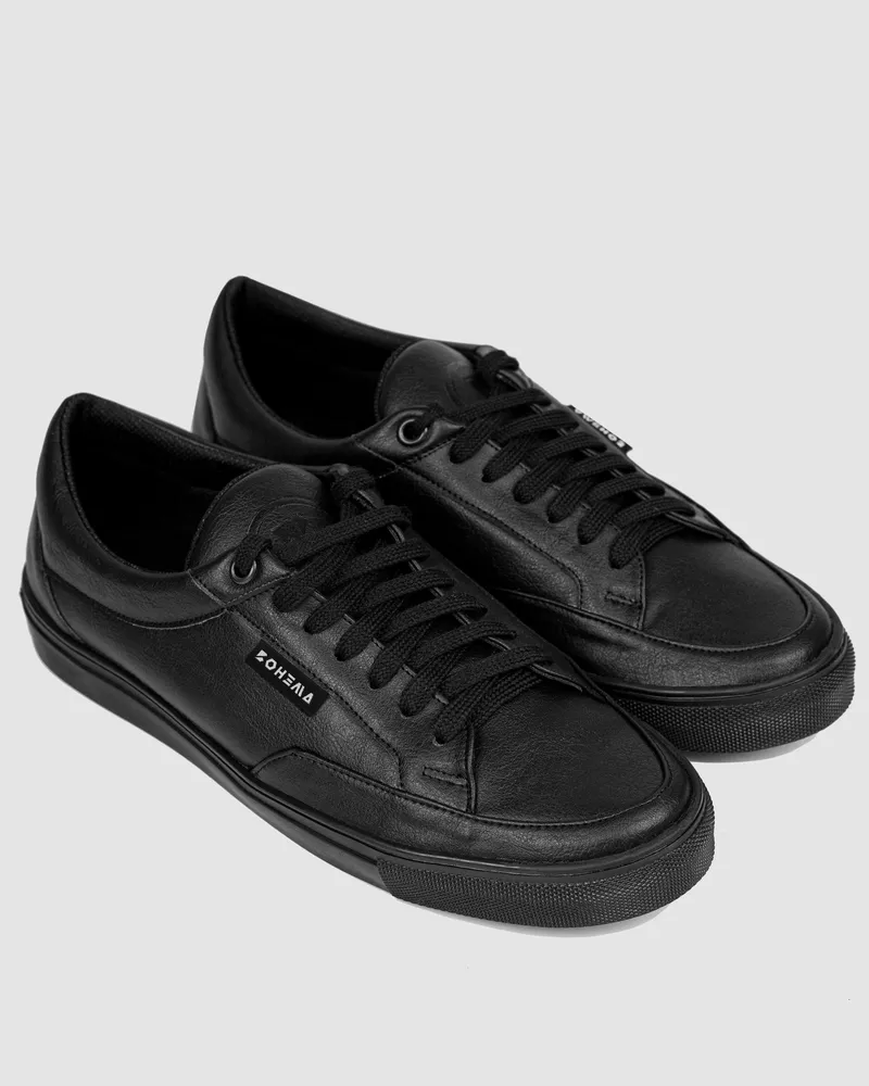 BOHEMA BOHEMA Herren vegan Sneaker Wach Schwarz, Schwarz, – Produktbild 2 von 2