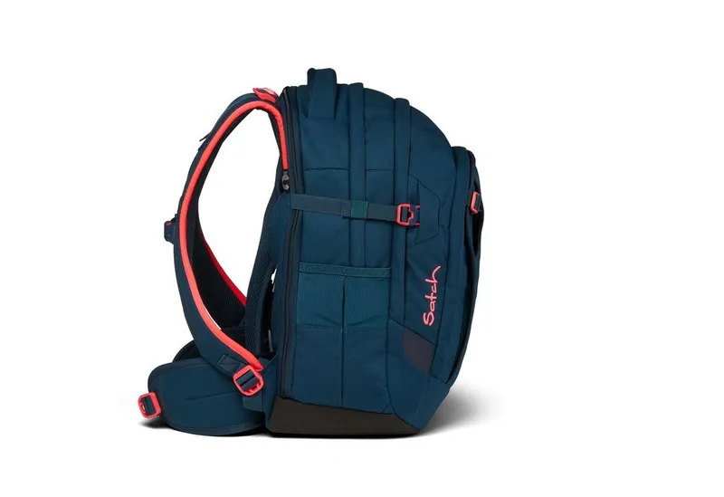 Satch Satch Schulranzen Schulrucksack MATCH Pink Phantom (1 Stück), Your-Size-System, ab 5. Klasse, Blau, – Produktbild 4 von 5