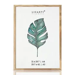 LIGARTI Bilderrahmen »Eiche« von LIGARTI | DIN A4 und A3 | Made in EU | Echtholz Rahmen | Holzbilderrahmen, Holzrahmen, Picture Frame – Produktbild 1 von 1