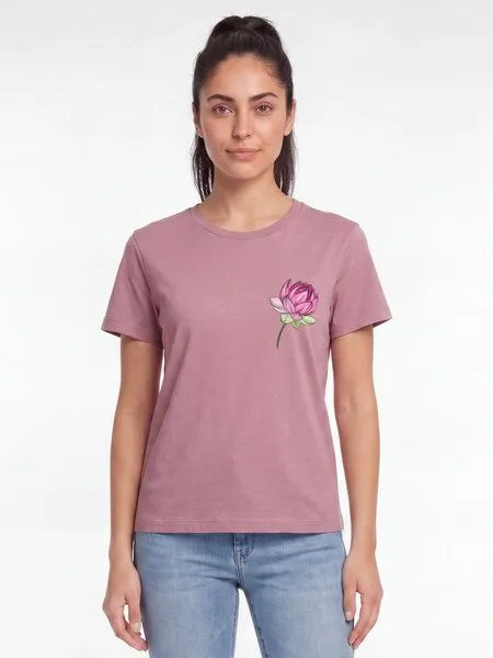 watapparel watapparel T-Shirt Frauen Blume, Lilac dream, – Produktbild 2 von 2