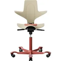 HAG HAG Bürodrehstuhl"Capisco Puls 8010"Gestell:blush rose/sand,Stoff:"Mainline Flax"brick red – Produktbild 1 von 1