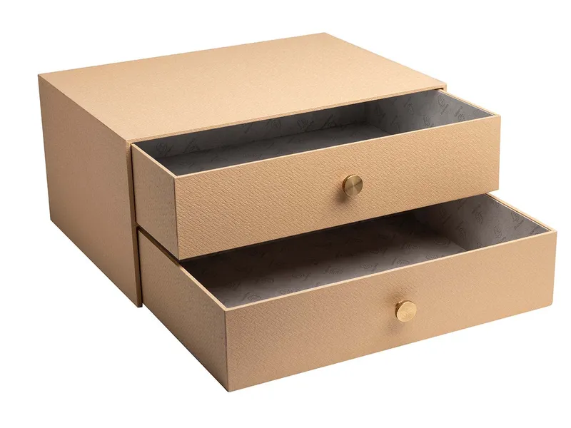 Exacompta Exacompta Schubladenbox "Office By Me", 2 Schubladen, 35,5x17x27 cm, DIN A4+, beige – Produktbild 1 von 1