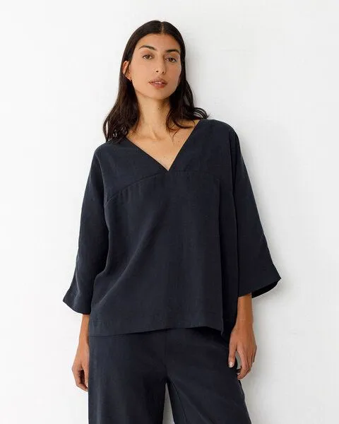 SKFK SKFK Tunika "Balen" aus Modal, Black (schwarz), – Produktbild 2 von 4