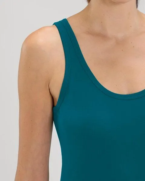 YTWOO YTWOO Damen Top aus Bio Baumwolle, nachhaltig & fair, viele Farben, Ozeanblau, – Produktbild 2 von 4