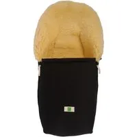 Kaiser Naturfellprodukte Kaiser Naturfellprodukte Fußsack Babyschale Lammfel "EMMA", medizinisch gegerbt, schwarz Länge 80 cm, Breite 40 cm, (0-12 Monate), Schwarz, – Produktbild 1 von 1