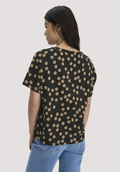 hessnatur hessnatur Print T-Shirt Oversize aus reiner Bio-Baumwolle, Schwarz, – Produktbild 2 von 4