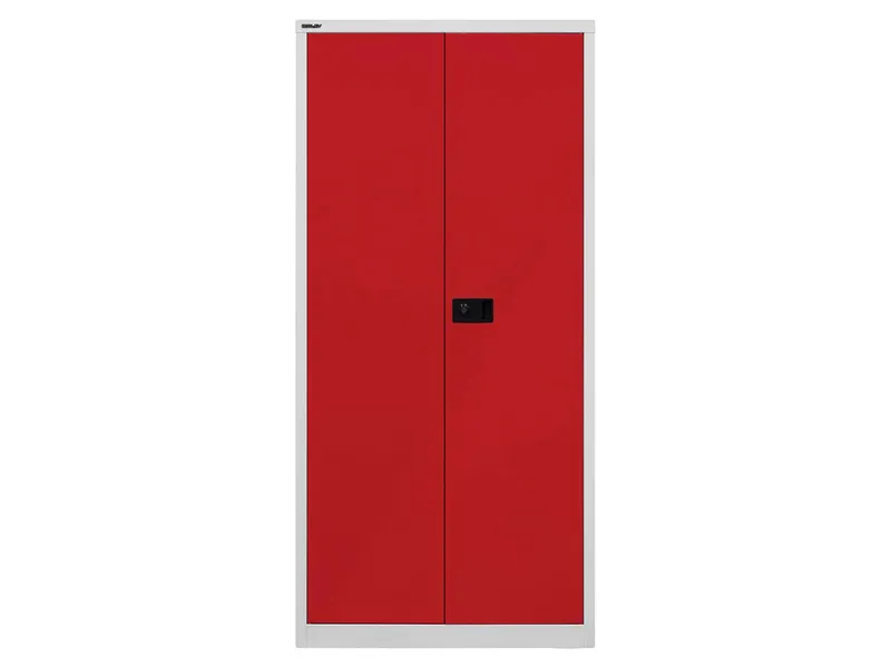 Bisley Bisley Flügeltürensch. "UNIVERSAL" 5 OH, Breite 91,4 cm lichtgrau/kardinalrot – Produktbild 1 von 1