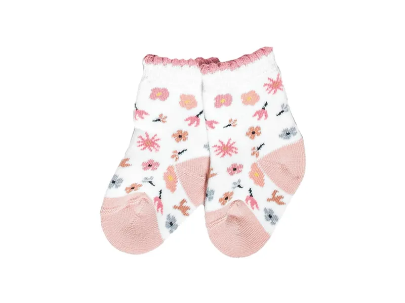 grödo Babysöckchen 3er Set Blumen + Tiere Gr.02 – Produktbild 2 von 2