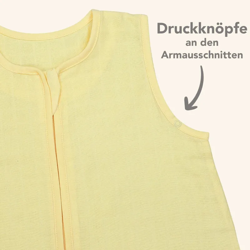 schlummersack schlummersack Schlafsack mit Füßen 0.5 Tog, Gelb, – Produktbild 8 von 8