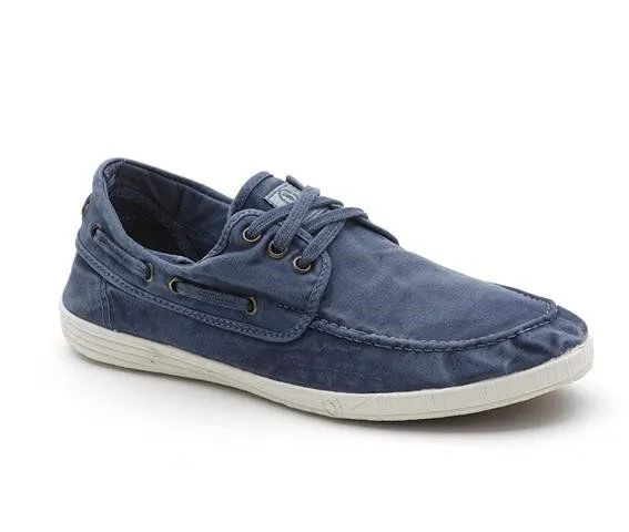 Natural World Natural World Vegan Herren Halbschuh washed - Old Elbrus, Blau (mar), – Produktbild 3 von 4