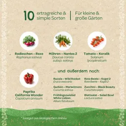 Die Stadtgärtner Die Stadtgärtner BIO-Saatgut-Set "Gartengemüse" I Tolles Geschenk für alle Gartenliebhaber, egal ob Frau oder Mann – Produktbild 1 von 1