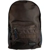 manbefair manbefair Klassischer City Rucksack Bergen aus recyceltem Nylon Gewebe und Rinds-Leder, Braun, – Produktbild 1 von 1