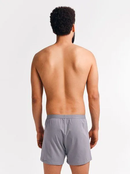 erlich textil erlich textil Casual Cotton Boxers, weite Boxershorts aus Bio-Baumwolle, made in Europe, Steingrau, – Produktbild 5 von 6