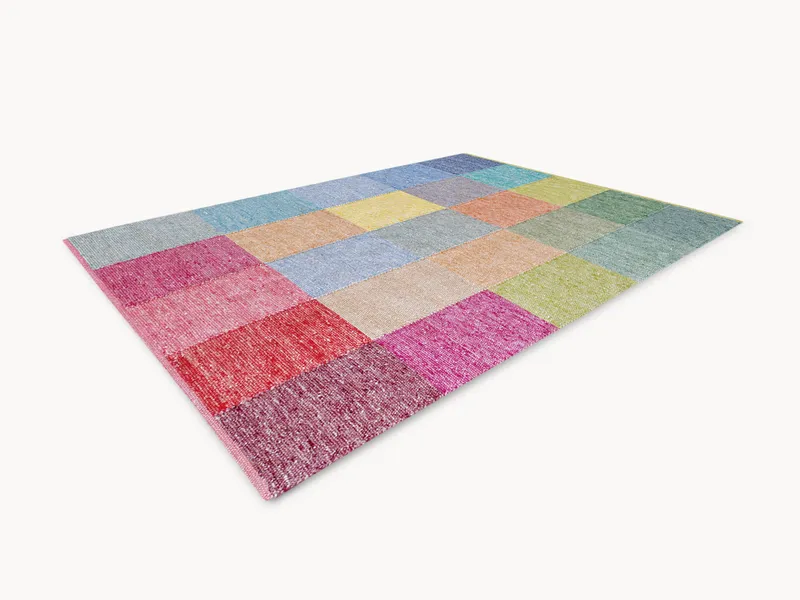 allnatura Schurwollteppich "Quadrata" 70x140 cm, Natur, – Produktbild 1 von 2