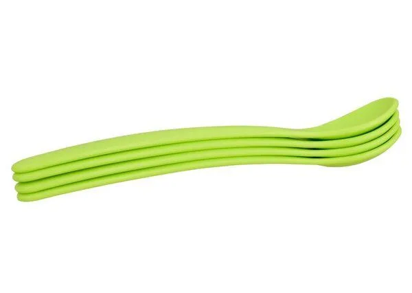 Biodora Biodora Bio-Babylöffel (4er Set) – Biokunststoff auf Stärkebasis, Grün, – Produktbild 3 von 3