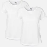 Neutral Doppelpack Neutral® Ladies Roll Up Sleeve T-Shirt, Weiss, – Produktbild 1 von 1