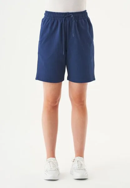 ORGANICATION ORGANICATION Damen ESSENTIALS-SHEYMA- Shorts aus Bio-Baumwolle, Navy, – Produktbild 1 von 3