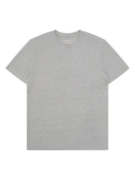 KnowledgeCotton Apparel KnowledgeCotton Apparel T-Shirt aus Bio-Leinen, Grau-ultimate-grey, – Produktbild 3 von 4