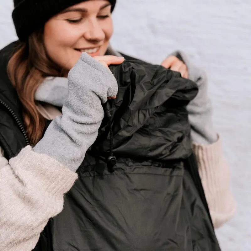 Hoppediz Hoppediz® Tragezubehör Fleece Schalkragen und Stulpen, Grau, – Produktbild 2 von 2