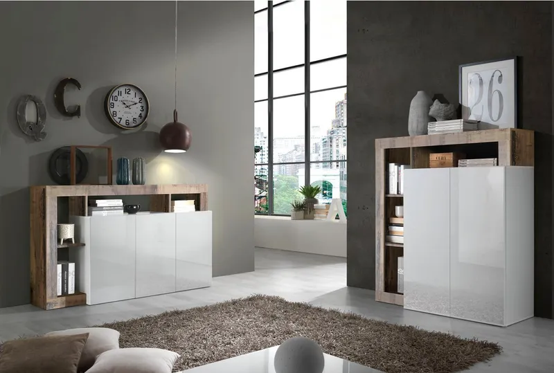 Home affaire Sideboard Hamburg, Breite 146 cm, Weiß, – Produktbild 8 von 8