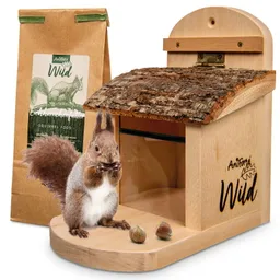 AniForte AniForte Wild Eichhörnchen Futterhaus + 200 g Futter – Produktbild 1 von 1