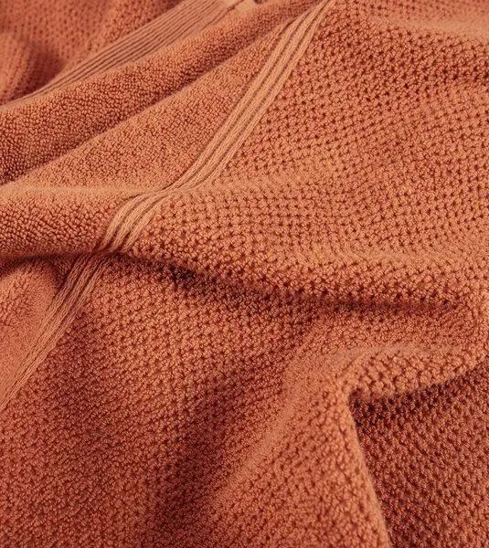 Kushel Towels Kushel Towels Gästehandtuch aus Biobaumwolle & TENCEL Modal, Terra cotta, – Produktbild 3 von 4