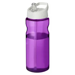 Unbranded H2O Active® Eco Base 650 ml Sportflasche mit Ausgussdeckel, lila/ weiß – Produktbild 1 von 1