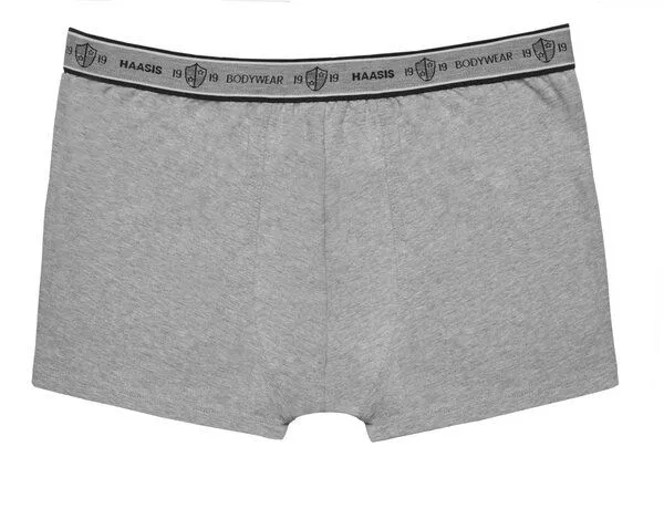Haasis Bodywear Haasis Bodywear Herren Pants 3er Pack ohne Eingriff, Single Jersey,, Graumeliert, – Produktbild 3 von 4