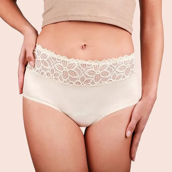 Taynie Extra starke Periodenunterwäsche Biozidfrei 60°C Taynie Deluxe Extra Stark, Beige, – Produktbild 3 von 4