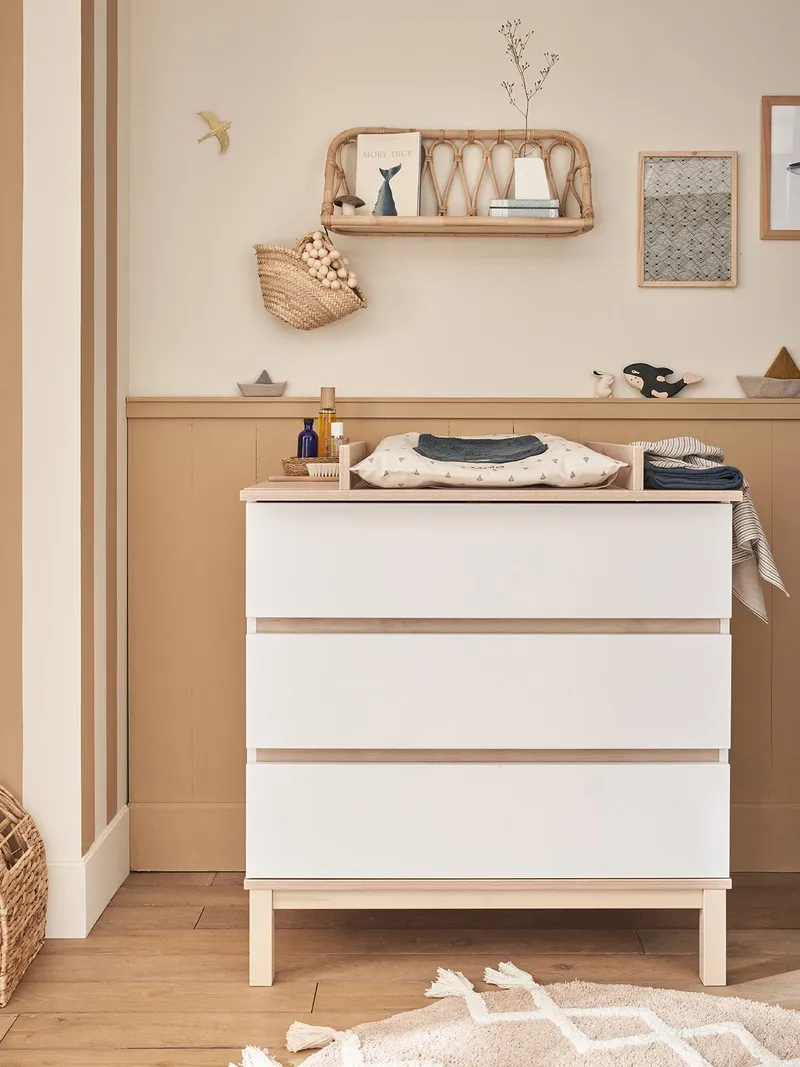 Vertbaudet Baby Wickelkommode KOMET, Weiß, – Produktbild 2 von 3