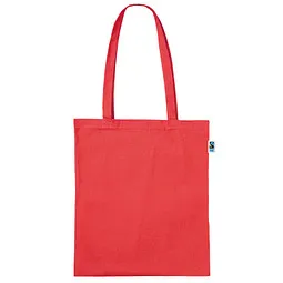 TEXXILLA Fairtrade Baumwolltasche mit langen Henkeln, rot, Rot, – Produktbild 1 von 1