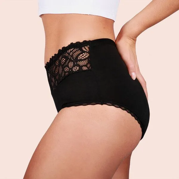 Taynie Extra starke Periodenunterwäsche Biozidfrei 60°C Taynie Deluxe Extra Stark, 3er pack schwarz, – Produktbild 4 von 4