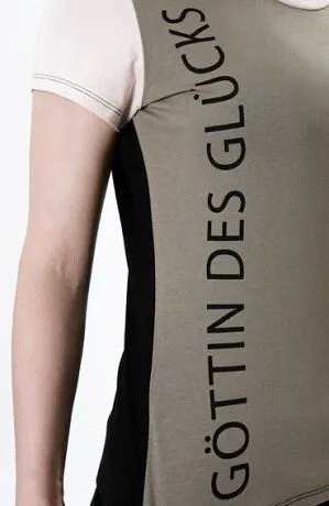 Göttin des Glücks Göttin des Glücks Shirt Lakshmi khaki – Produktbild 2 von 2