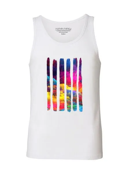 Human Family Human Family Herren Tanktop aus Bio Baumwolle "Jump - Colour Splash" – Produktbild 1 von 1