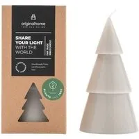 Originalhome Originalhome Natürliche Weihnachtskerze Tannenbaum aus Pflanzenwachs, L, Grau, – Produktbild 1 von 1
