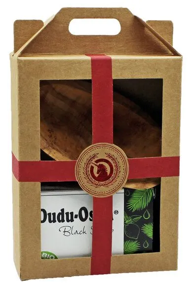 Unicorn Unicorn Geschenk-Set "Dudu Osun - Olivenholzschale", Rot, – Produktbild 2 von 3