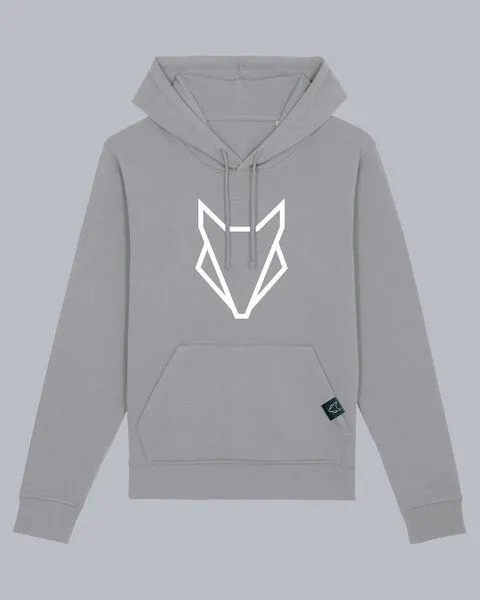 VEROIKON Unisex Fuchs-Hoodie back to Nature VEROIKON, Opalgrau, – Produktbild 1 von 4