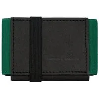 ANDERS & KOMISCH ANDERS & KOMISCH Kleines nachhaltiges Portemonnaie mit Münzfach - A&K MINI CLASSIC Schwarz, Schwarz/grün, – Produktbild 1 von 1