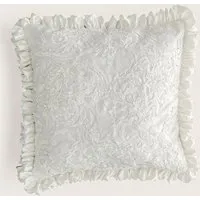 körber mode körber mode Braut Kissen mit Rüschen 40x40, Hochzeit, Deko edel, Upcycling aus Brautkleid – Produktbild 1 von 1