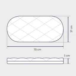 Julius Zöllner Julius Zöllner Matratze Dr. Lübbe Premium für Stubenwagen 70x37 cm – Produktbild 1 von 1