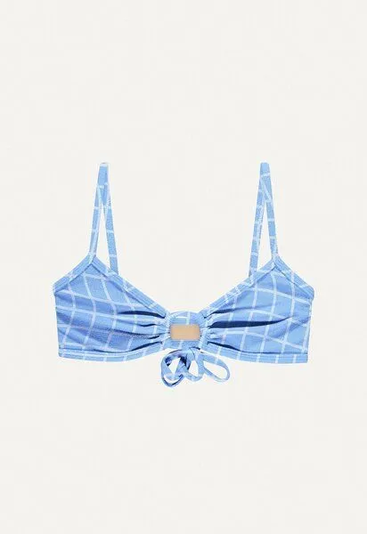 Oy Oy Bikini Oberteil „Joran“ aus Frotte-Stoff, Blue pool print, – Produktbild 2 von 2