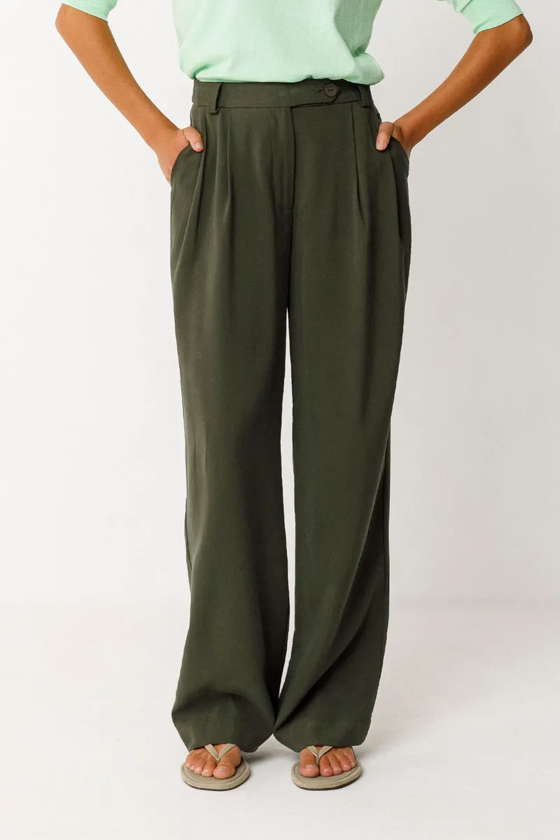 SKFK SKFK Damen vegan Hose Haide Grün, Dunkelgrün, – Produktbild 2 von 2