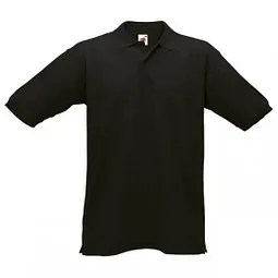 Fruit Of The Loom FRUIT OF THE LOOM® Unisex Poloshirt Pique, schwarz, M – Produktbild 1 von 1